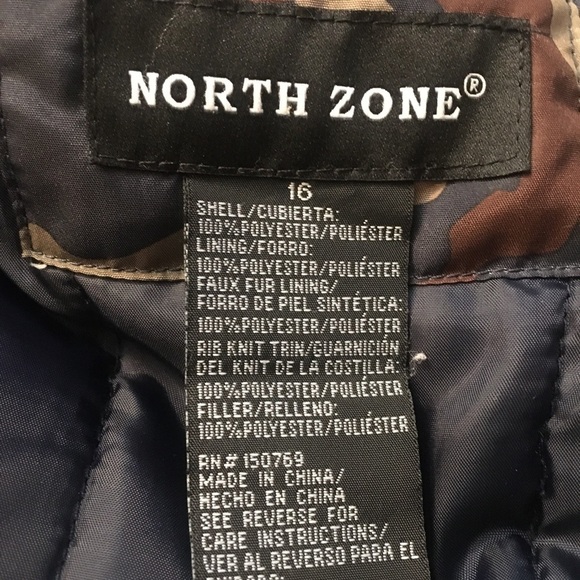 North Zone camouflage hooded zipper jacket - Picture 8 of 8